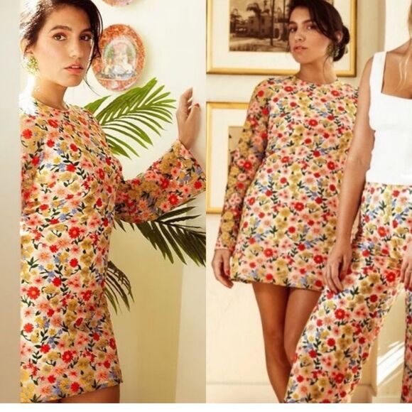 NWT Antonio Melani The Nat Note Clementina Floral Embroidered Dress - Picture 1 of 9